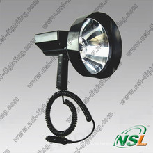 HID 35W / 55W Diámetro de la lente HID Proyector para exteriores, luz de búsqueda de caza recargable para deportes al aire libre